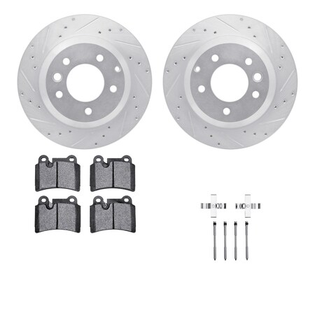 DFC 7512-74405 - PRO-KIT 5000+ Drilled And Slotted Rear Brake Kit
